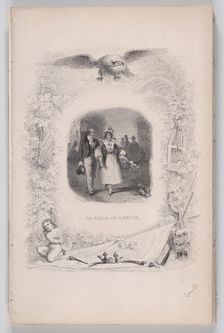 Daughter of the People from The Songs of Béranger, 1829. Creator: Jean Ignace Isidore Gerard