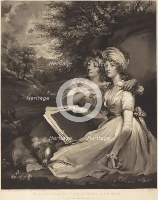 Daughters of Sir Thomas Frankland Bart (The Sisters), 1797. Creator: William Ward.
