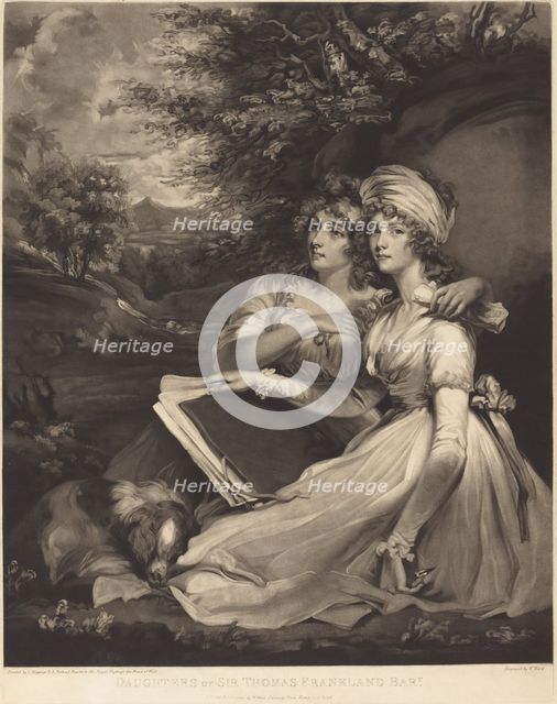 Daughters of Sir Thomas Frankland Bart (The Sisters), 1797. Creator: William Ward.