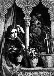 "Daughters of the Alhambra" - painted by J. Phillip - from the Royal Academy Exhibition, 1858. Creator: W Thomas