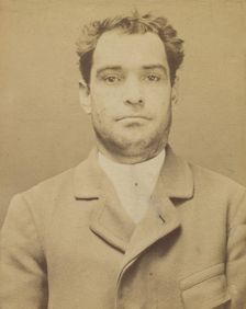 Dauriac. Henri, Georges. 36 ans, né à Memphis (USA). Agent d'affaires. Extortion de fonds...., 1894. Creator: Alphonse Bertillon