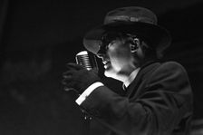 Dave Vanian, The Damned live at Alexandra Palace, London, Apr 2023. Creator: Annapaola Marchesani