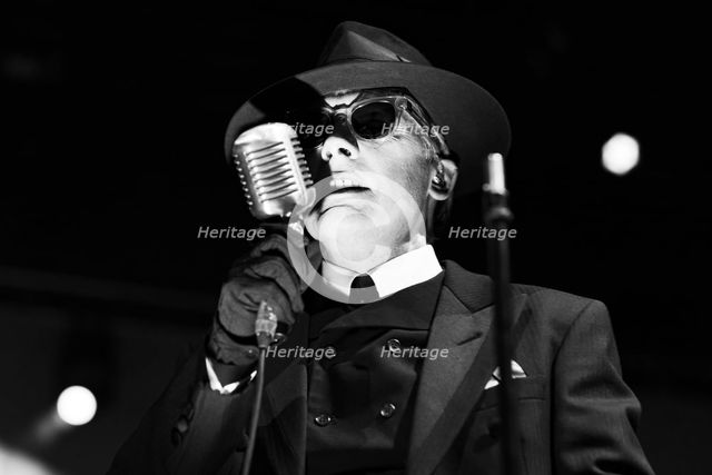 Dave Vanian, The Damned live at Alexandra Palace, London, Apr 2023. Creator: Annapaola Marchesani.