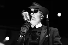 Dave Vanian, The Damned live at Alexandra Palace, London, Apr 2023. Creator: Annapaola Marchesani