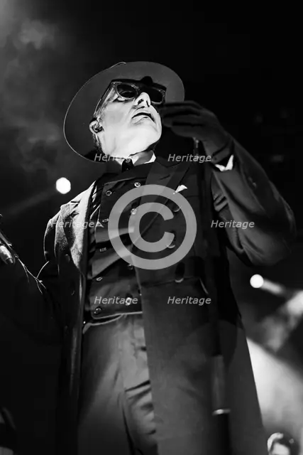 Dave Vanian, The Damned live at Alexandra Palace, London, Apr 2023. Creator: Annapaola Marchesani.
