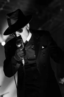 Dave Vanian, The Damned live at Alexandra Palace, London, Apr 2023. Creator: Annapaola Marchesani