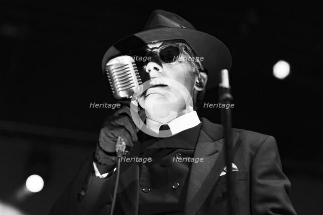 Dave Vanian, The Damned live at Alexandra Palace, London, Apr 2023. Creator: Annapaola Marchesani.