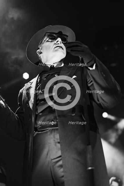 Dave Vanian, The Damned live at Alexandra Palace, London, Apr 2023. Creator: Annapaola Marchesani.