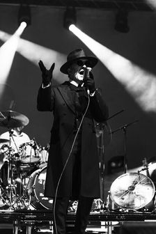 Dave Vanian, The Damned live at Alexandra Palace, London, Apr 2023. Creator: Annapaola Marchesani