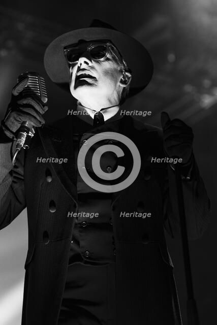 Dave Vanian, The Damned live at Alexandra Palace, London, Apr 2023. Creator: Annapaola Marchesani.