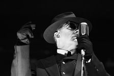 Dave Vanian, The Damned live at Alexandra Palace, London, Apr 2023. Creator: Annapaola Marchesani
