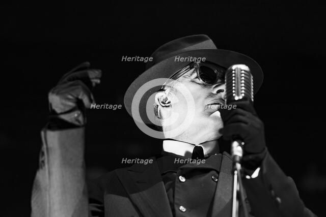 Dave Vanian, The Damned live at Alexandra Palace, London, Apr 2023. Creator: Annapaola Marchesani.