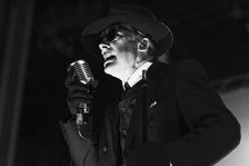 Dave Vanian, The Damned live at Alexandra Palace, London, Apr 2023. Creator: Annapaola Marchesani