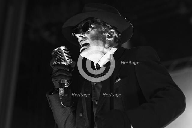 Dave Vanian, The Damned live at Alexandra Palace, London, Apr 2023. Creator: Annapaola Marchesani.