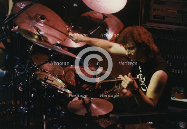 Dave Weckl, Cambridge Corn Exchange, Cambridge, 1992. Creator: Brian Foskett.