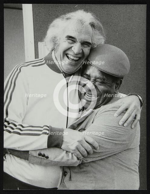 Dave Brubeck and Dizzy Gillespie at the Capital Radio Jazz Festival, Alexandra Palace, London, 1979. Artist: Denis Williams