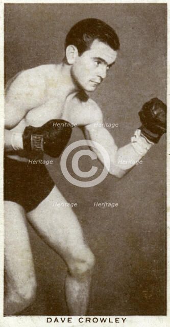 Dave Crowley, British boxer, 1938. Artist: Unknown
