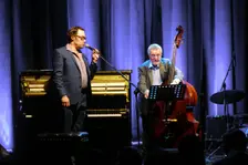 Dave Green and Gareth Williams, Ropetackle Arts Centre, Shoreham, West Sussex, Jan 2016. Artist: Brian O'Connor