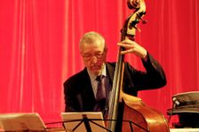 Dave Green, Art Themen Project, Battle Jazz Festival, Battle, East Sussex, July 2023. Creator: Brian O'Connor
