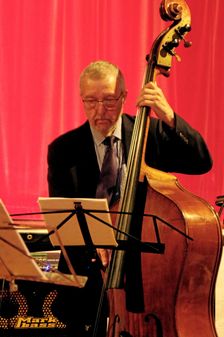 Dave Green, Art Themen Project, Battle Jazz Festival, Battle, East Sussex, July 2023. Creator: Brian O'Connor