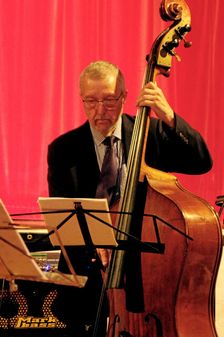 Dave Green, Art Themen Project, Battle Jazz Festival, Battle, East Sussex, July 2023. Creator: Brian O'Connor