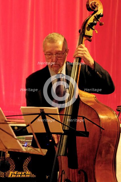 Dave Green, Art Themen Project, Battle Jazz Festival, Battle, East Sussex, July 2023. Creator: Brian O'Connor.