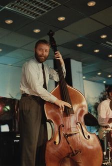 Dave Holland, Jazz Inn Party, Nordwijk, Netherlands, 1989. Creator: Brian Foskett