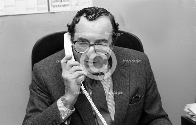 Dave Lee, Jazz FM, Marble Arch, London, Feb 1990. Artist: Brian O'Connor.