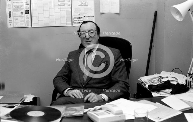Dave Lee, Jazz FM, Marble Arch, London, Feb 1990. Artist: Brian O'Connor.