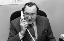 Dave Lee, Jazz FM, Marble Arch, London, Feb 1990. Artist: Brian O'Connor