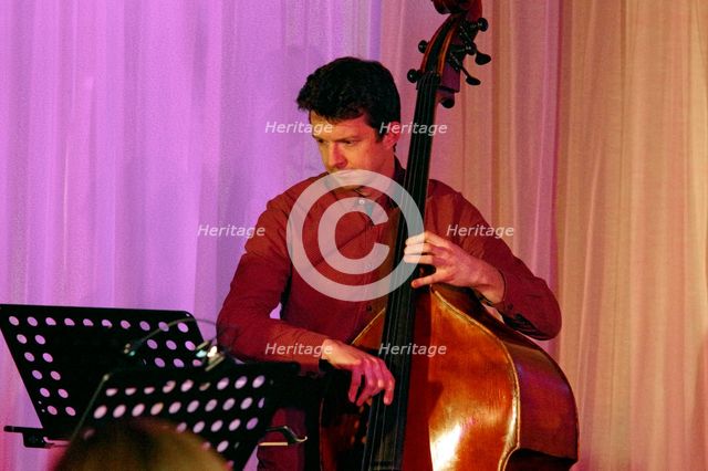 Dave Manington, Eddie Parker’s Airborn, Watermill Jazz Club, Dorking, Surrey, March 2025. Creator: Brian O'Connor.