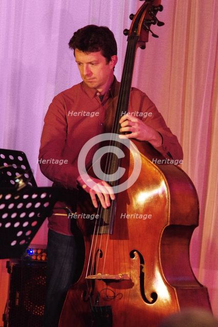 Dave Manington, Eddie Parker’s Airborn, Watermill Jazz Club, Dorking, Surrey, March 2025. Creator: Brian O'Connor.