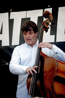 Dave Newton, Alan Barnes Trio, Battle Jazz Weekend, Battle, East Sussex, 24 July 2022. Creator: Brian O'Connor