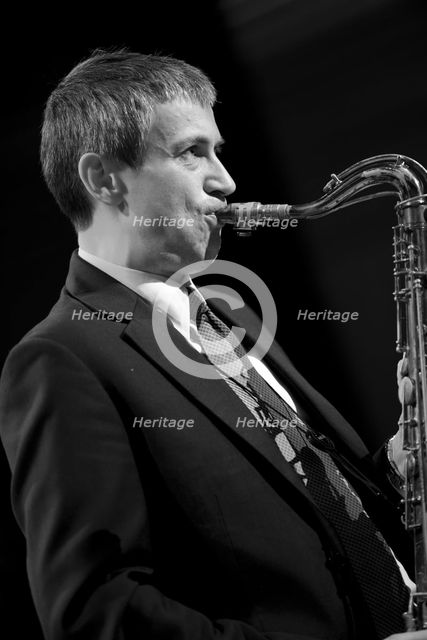 Dave O'Higgins, 2010. Artist: Alan John Ainsworth.