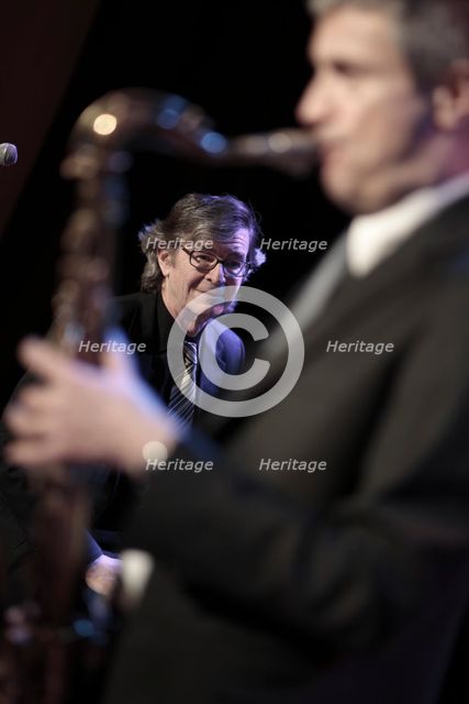 Dave O'Higgins and Darius Brubeck, 2010. Artist: Alan John Ainsworth.