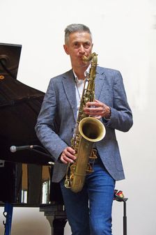 Dave O’Higgins, Darius Brubeck Quartet, NJA Fundraiser, Loughton Methodist Church, Essex, Sep 2021. Creator: Brian O'Connor