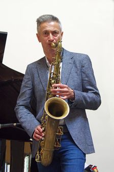 Dave O’Higgins, Darius Brubeck Quartet, NJA Fundraiser, Loughton Methodist Church, Essex, Sep 2021. Creator: Brian O'Connor