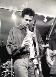 Dave O'Higgins, saxophonist, Tenor Clef, London, 1991. Artist: Brian O'Connor