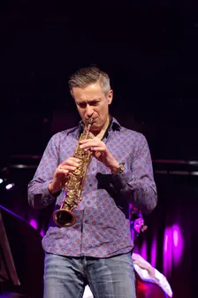 Dave O'Higgins, Under Ground Theatre, Eastbourne, East Sussex, 2015. Artist: Brian O'Connor