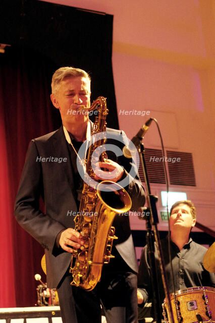 Dave O’Higgins, Darius Brubeck Quartet, Battle Jazz Festival, Battle, East Sussex, July 2023. Creator: Brian O'Connor.