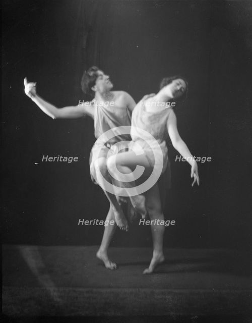 Davenport, Margery, Miss, and unidentified dancer, not before 1917. Creator: Arnold Genthe.