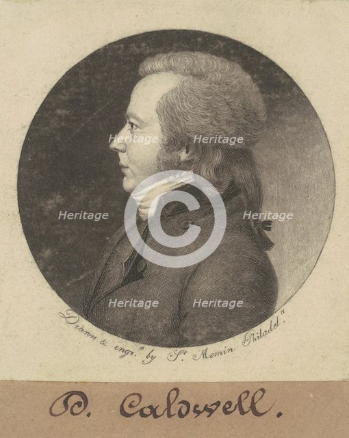 David Caldwell, 1798. Creator: Charles Balthazar Julien Févret de Saint-Mémin.