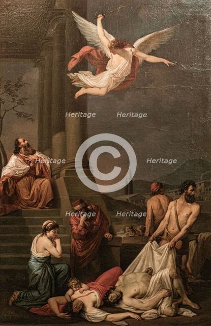 David chooses the plague, 1786. Creator: Daelli, Filippo (active End of 18th cen.).