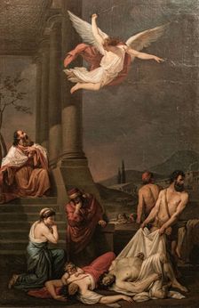 David chooses the plague, 1786. Creator: Daelli, Filippo (active End of 18th cen.)