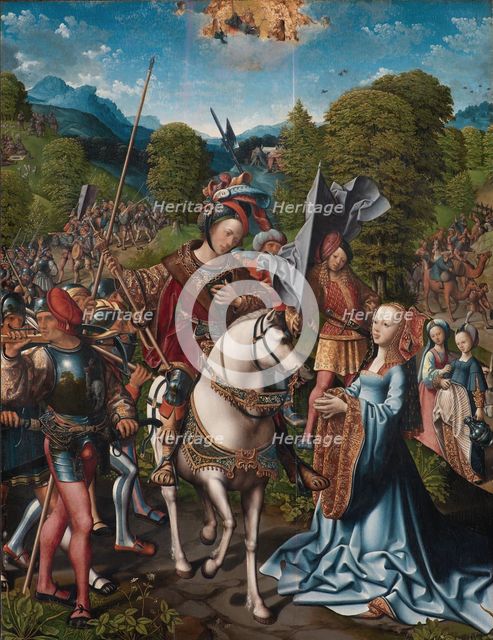 David and Abigail, 1485-1533. Creator: Jacob Cornelisz. van Oostsanen.