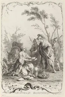 David and Abigail, c. 1745. Creator: Joseph Wagner