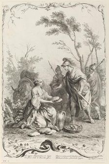 David and Abigail, c. 1745. Creator: Joseph Wagner