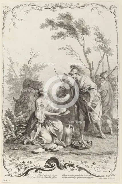 David and Abigail, c. 1745. Creator: Joseph Wagner.