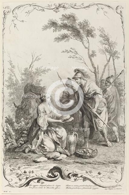 David and Abigail, c. 1745. Creator: Joseph Wagner.