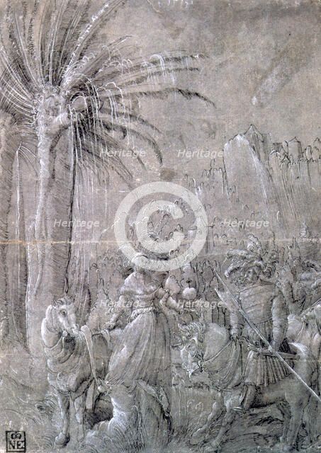 'David and Abigail', early 16th century. Artist: Master of the Historia of Frederici et Maximiliani